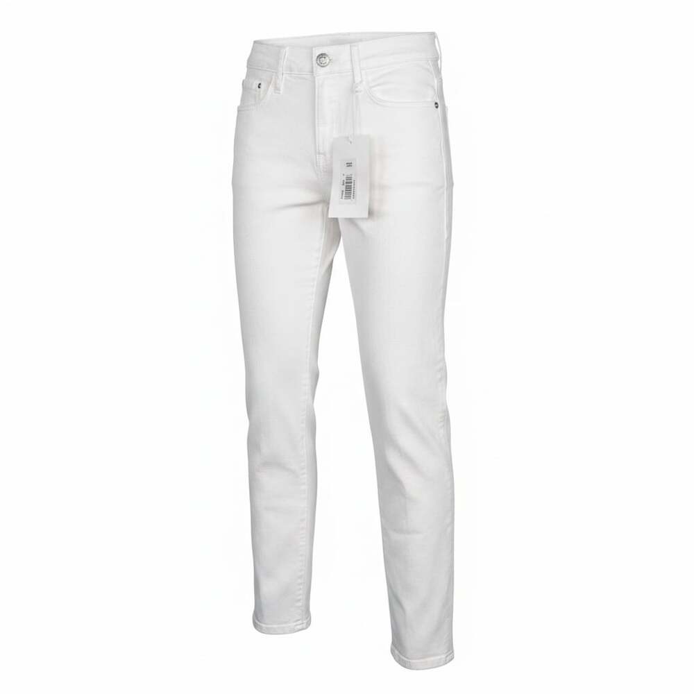 Frame Le High Straight High-Rise Jeans in Blanc White Size 23